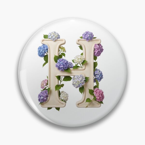 Item preview, Botanical Floral Letter H Monogram designed and sold by Helenaphotoart.
