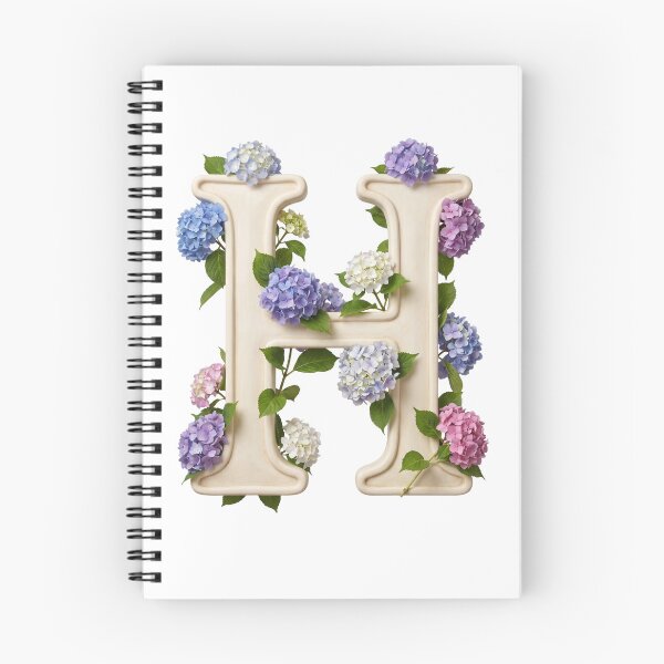 Item preview, Botanical Floral Letter H Monogram designed and sold by Helenaphotoart.