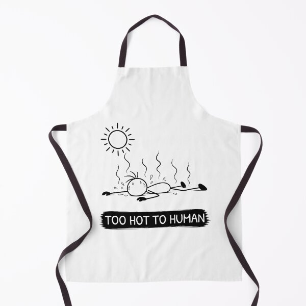 Item preview, Funny Hot Weather T-Shirt | Too Hot To Human | Summer Humour | Minimalist Stick Figure designed and sold by Pebl-Co.