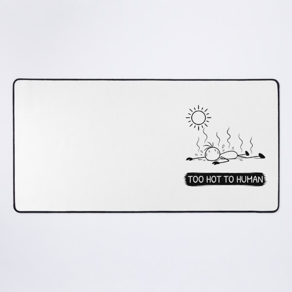 Item preview, Funny Hot Weather T-Shirt | Too Hot To Human | Summer Humour | Minimalist Stick Figure designed and sold by Pebl-Co.