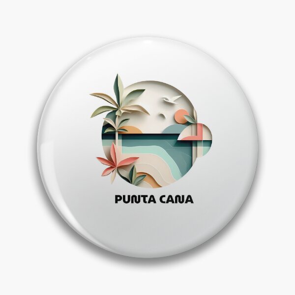Item preview, Punta Cana Dominican Republic Travel Poster - Abstract Tropical Beach Art designed and sold by OzzFrequency.