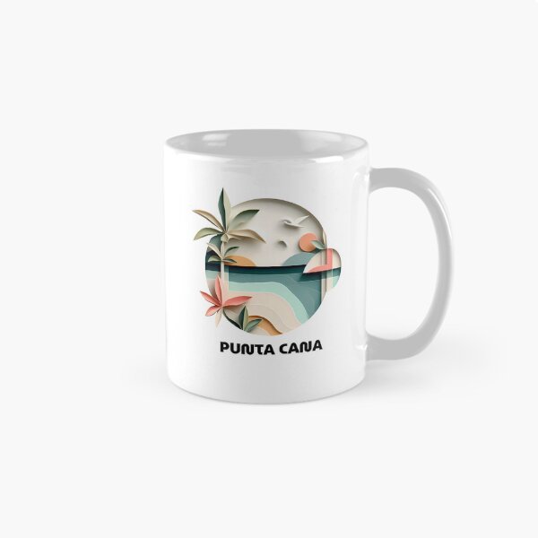 Item preview, Punta Cana Dominican Republic Travel Poster - Abstract Tropical Beach Art designed and sold by OzzFrequency.