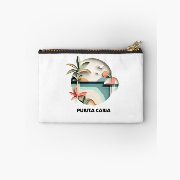 Item preview, Punta Cana Dominican Republic Travel Poster - Abstract Tropical Beach Art designed and sold by OzzFrequency.