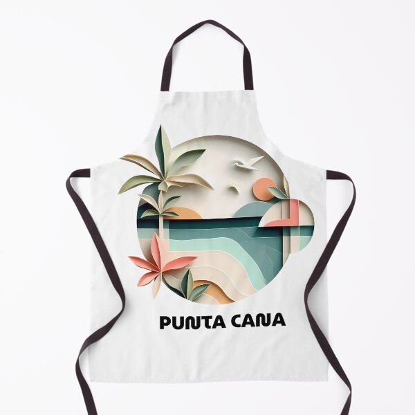 Item preview, Punta Cana Dominican Republic Travel Poster - Abstract Tropical Beach Art designed and sold by OzzFrequency.