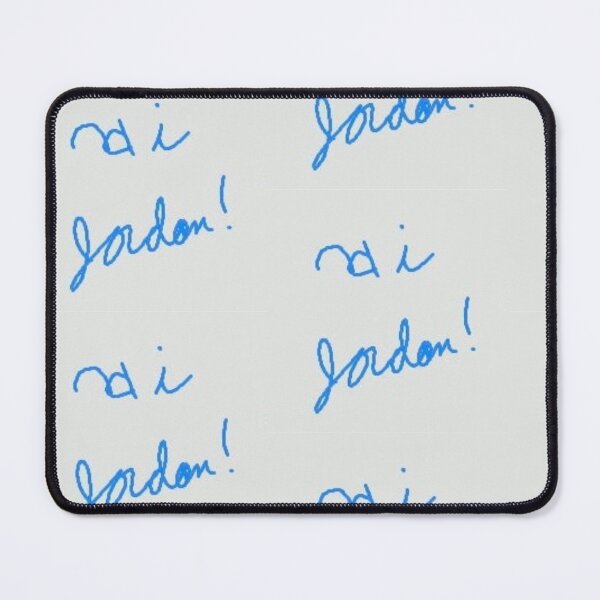 Item preview, Hi Jordon Simple Blue Cursive Typography designed and sold by KaleChub.