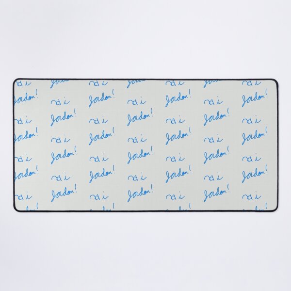 Item preview, Hi Jordon Simple Blue Cursive Typography designed and sold by KaleChub.
