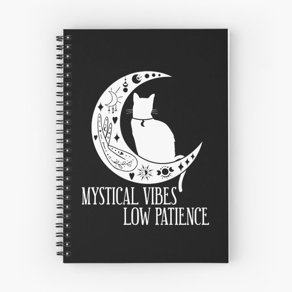 Item preview, Mystical Vibes Low Patience - Funny Celestial Black Cat designed and sold by the-Z3nith.