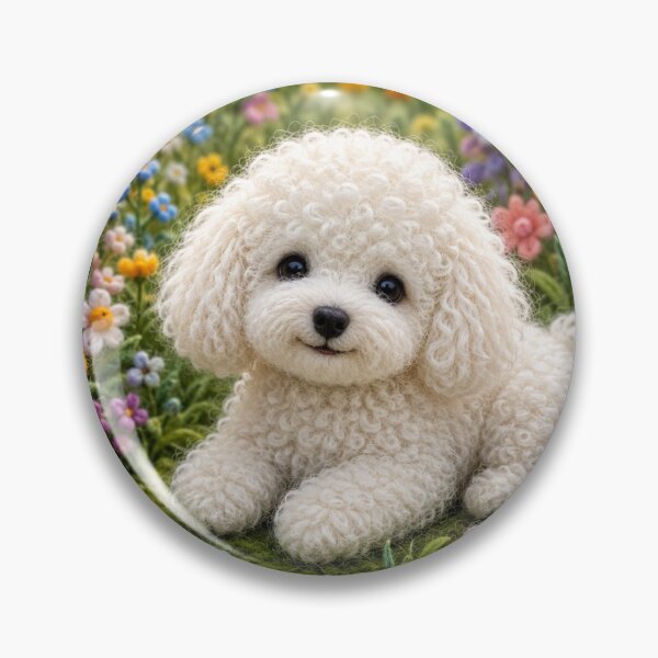 Item preview,  Little dog in a field of flowers designed and sold by Galart58.