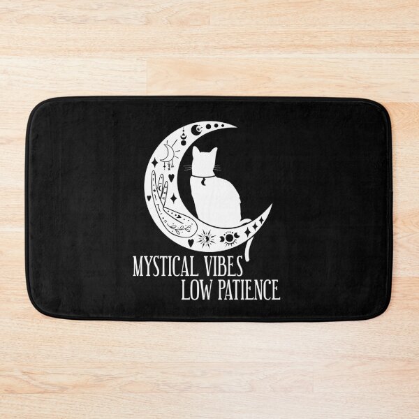 Item preview, Mystical Vibes Low Patience - Funny Celestial Black Cat designed and sold by the-Z3nith.