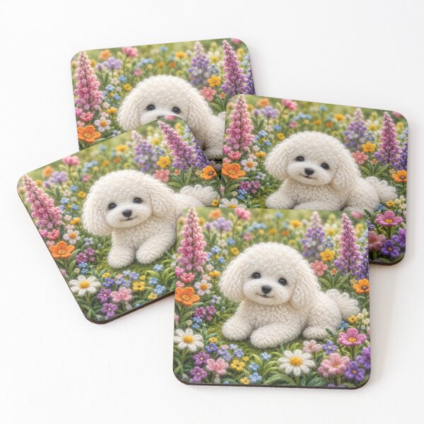 Item preview,  Little dog in a field of flowers designed and sold by Galart58.