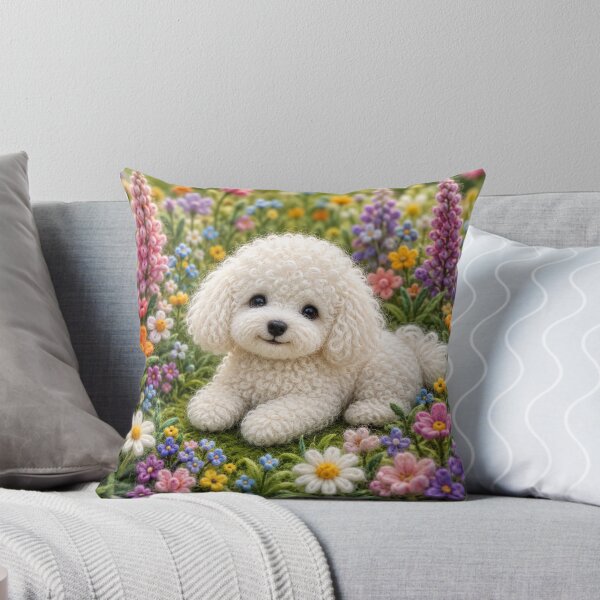 Item preview,  Little dog in a field of flowers designed and sold by Galart58.