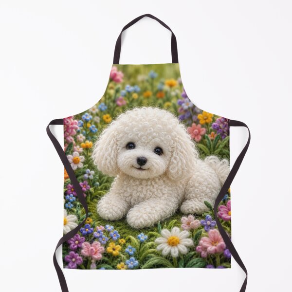 Item preview, Little dog in a field of flowers designed and sold by Galart58.