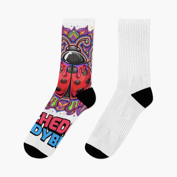 Item preview, Psychedelic Red Polka Dot Insect Swirls designed and sold by ColeLaniTrading.