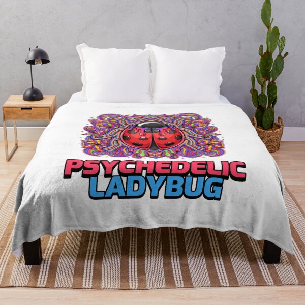 Item preview, Psychedelic Red Polka Dot Insect Swirls designed and sold by ColeLaniTrading.
