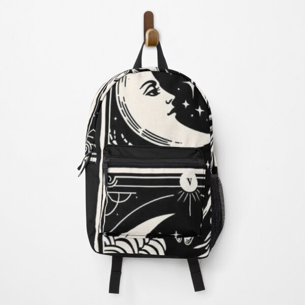 Item preview, The Moon Tarot Card Gothic Skeleton Illustration designed and sold by 63Hotpeppers.