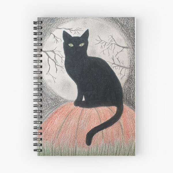 Item preview, Black Cat Sitting on Pumpkin designed and sold by mimis-xo.