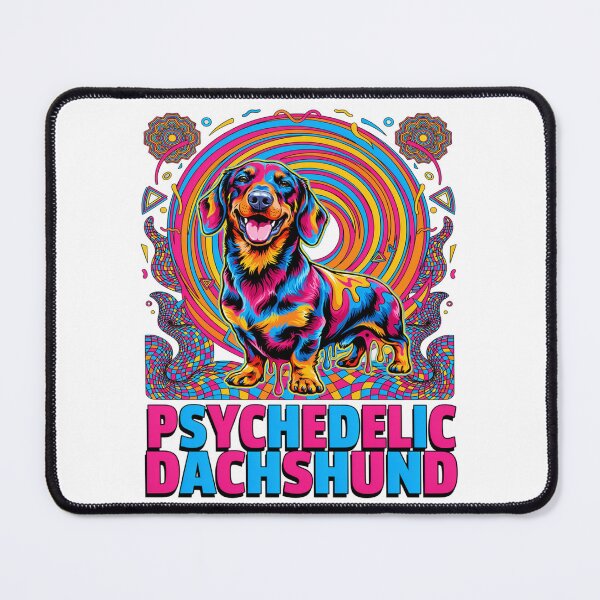 Item preview, Psychedelic Dachshund Dog Swirling Abstract Pet designed and sold by ColeLaniTrading.