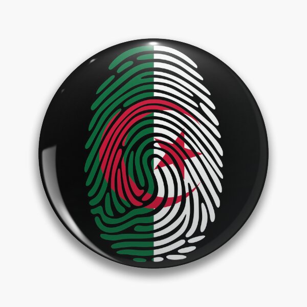 Item preview, Algeria Flag Fingerprint Identity | Algerian DNA Heritage Graphic designed and sold by NTGUILTY.