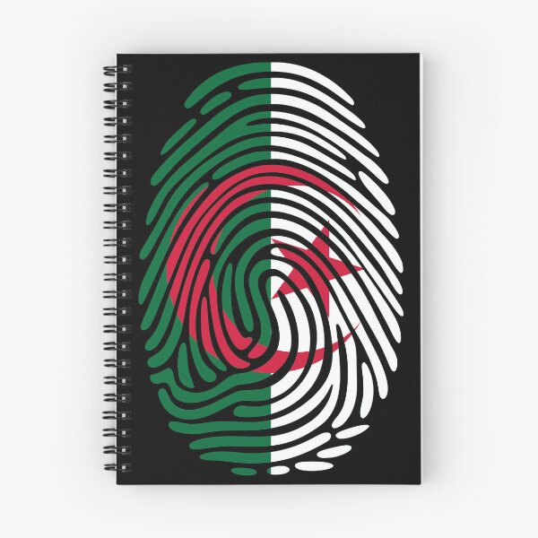 Item preview, Algeria Flag Fingerprint Identity | Algerian DNA Heritage Graphic designed and sold by NTGUILTY.