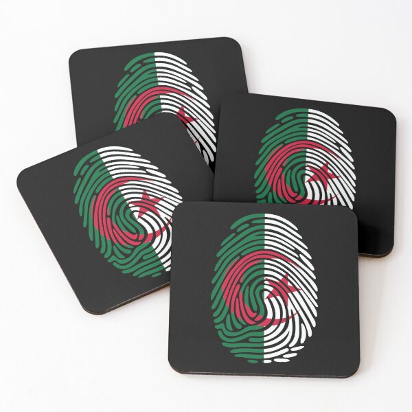 Item preview, Algeria Flag Fingerprint Identity | Algerian DNA Heritage Graphic designed and sold by NTGUILTY.