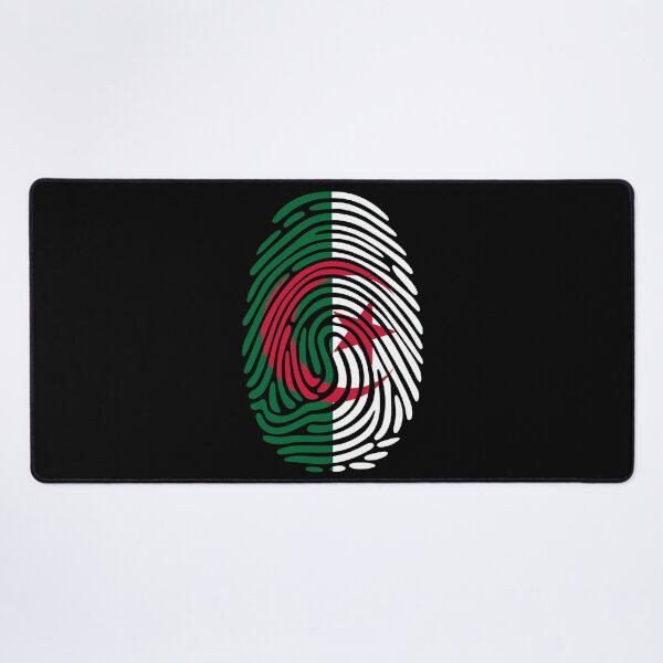 Item preview, Algeria Flag Fingerprint Identity | Algerian DNA Heritage Graphic designed and sold by NTGUILTY.