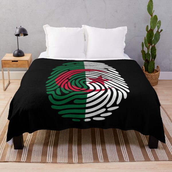Item preview, Algeria Flag Fingerprint Identity | Algerian DNA Heritage Graphic designed and sold by NTGUILTY.