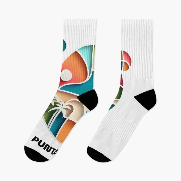 Item preview, Punta Cana Dominican Republic Travel Poster - Abstract Tropical Beach Art designed and sold by OzzFrequency.