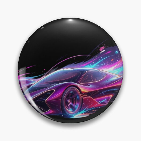 Item preview, Cosmic Neon Hypercar Splatter - Purple Vector Racing Art designed and sold by Nexus Space.