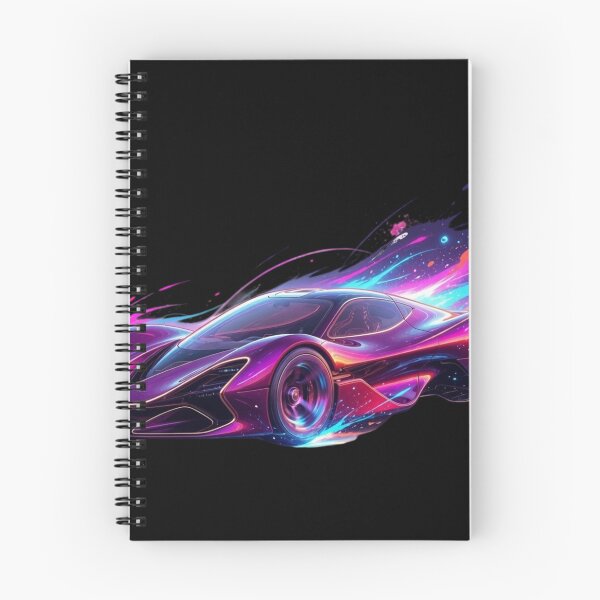 Item preview, Cosmic Neon Hypercar Splatter - Purple Vector Racing Art designed and sold by Nexus Space.