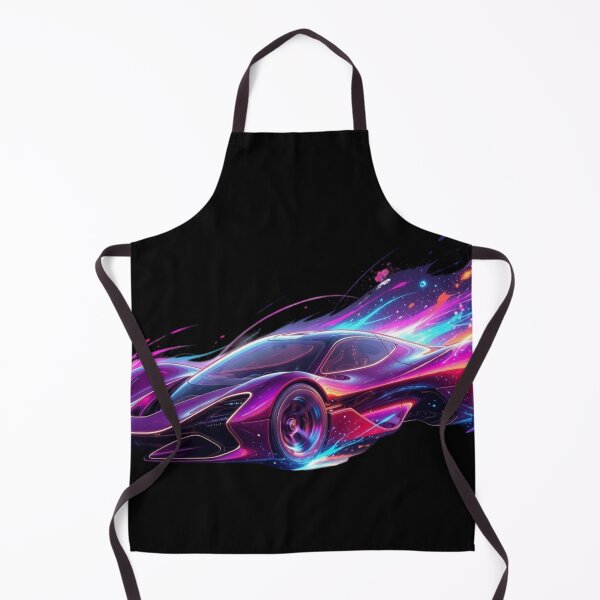 Item preview, Cosmic Neon Hypercar Splatter - Purple Vector Racing Art designed and sold by Nexus Space.