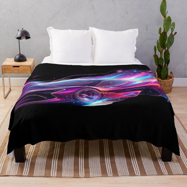 Item preview, Cosmic Neon Hypercar Splatter - Purple Vector Racing Art designed and sold by Nexus Space.
