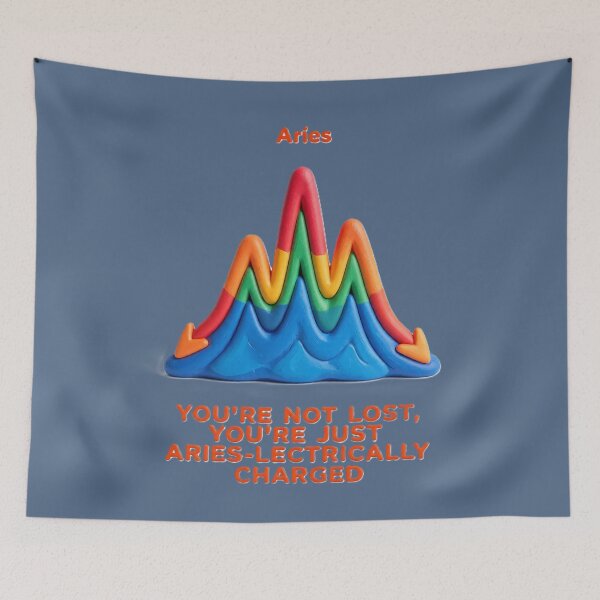 Item preview, Aries You're Not Lost colorful typographic funny zodiac design designed and sold by SmashingDeals.