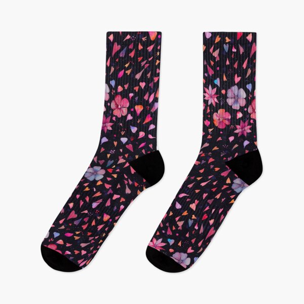 Item preview, Black Floral Hearts designed and sold by Sukilopi.