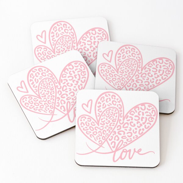Item preview, Pink Leopard Heart Love – Cute Valentine Aesthetic Design designed and sold by EdgeSphere.
