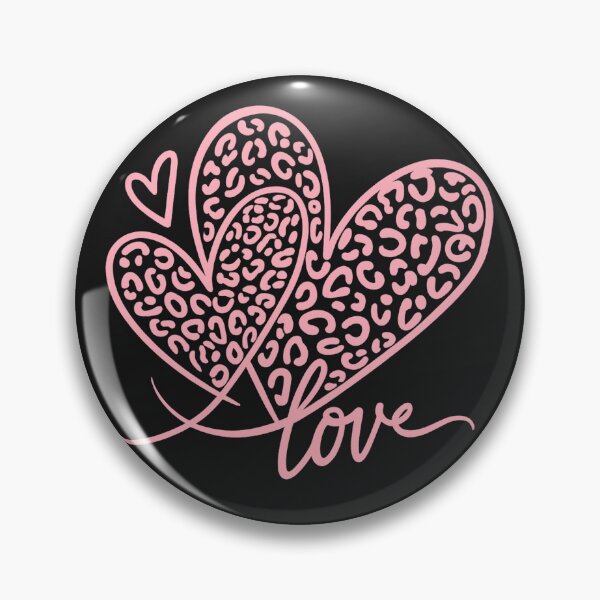 Item preview, Pink Leopard Heart Love – Cute Valentine Aesthetic Design designed and sold by EdgeSphere.