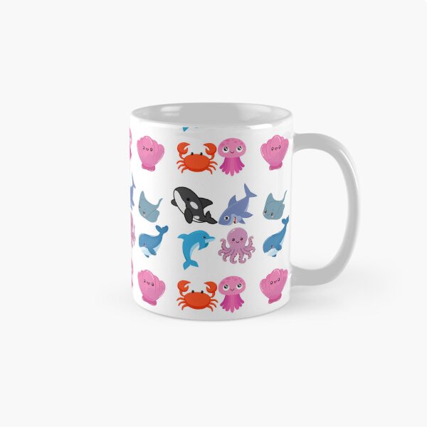 Item preview, Cute Kawaii Sea Animals Cartoon Chibi Ocean Character Collection Sea Creature Ocean Aesthetic designed and sold by Art IN Pack.