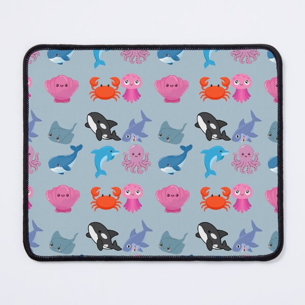 Item preview, Cute Kawaii Sea Animals Cartoon Chibi Ocean Character Collection Sea Creature Ocean Aesthetic designed and sold by Art IN Pack.
