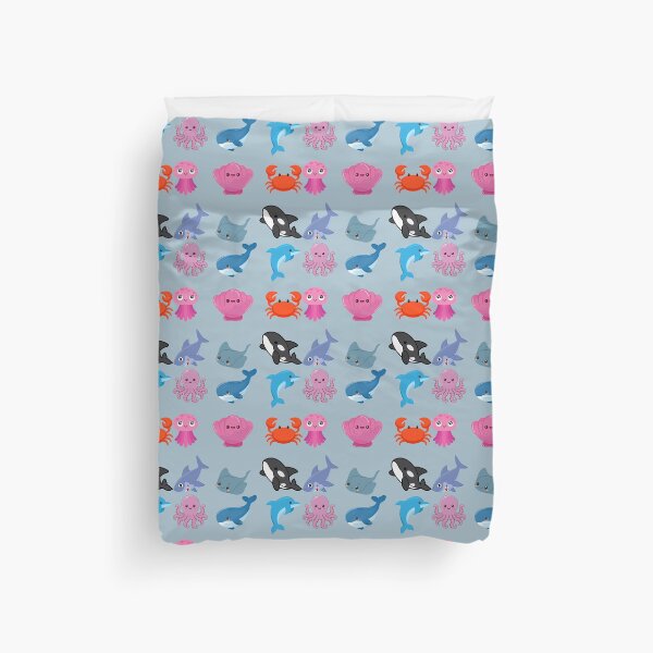 Item preview, Cute Kawaii Sea Animals Cartoon Chibi Ocean Character Collection Sea Creature Ocean Aesthetic designed and sold by Art IN Pack.
