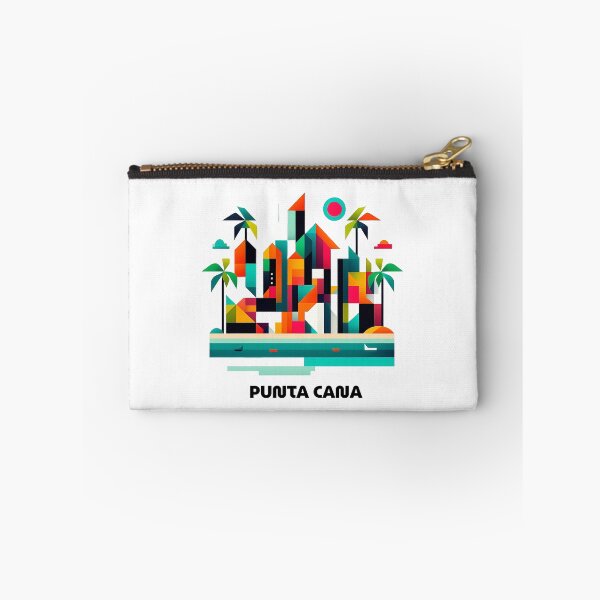 Item preview, Punta Cana Dominican Republic Travel Poster - Abstract Tropical Beach Art designed and sold by OzzFrequency.