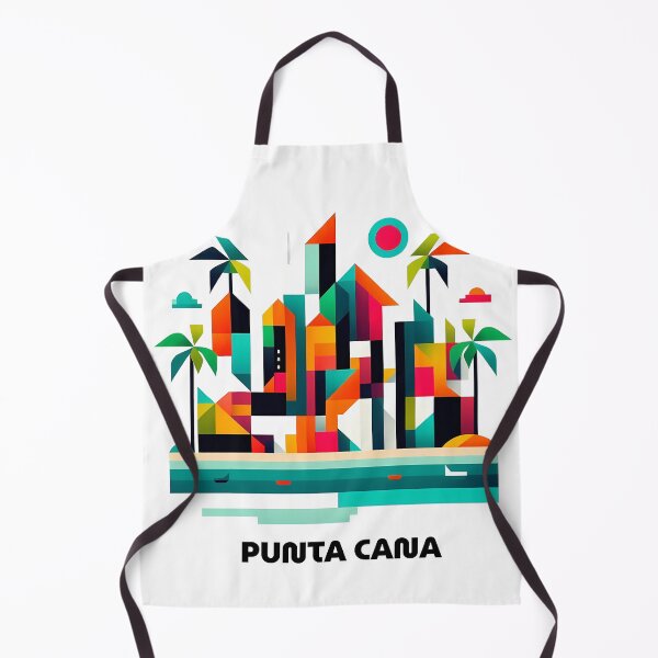Item preview, Punta Cana Dominican Republic Travel Poster - Abstract Tropical Beach Art designed and sold by OzzFrequency.