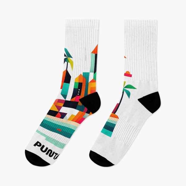 Item preview, Punta Cana Dominican Republic Travel Poster - Abstract Tropical Beach Art designed and sold by OzzFrequency.
