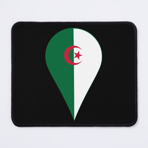 Item preview, Algeria Flag Location Pin Map Marker | Algerian Destination GPS Icon designed and sold by NTGUILTY.