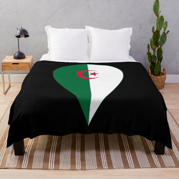 Item preview, Algeria Flag Location Pin Map Marker | Algerian Destination GPS Icon designed and sold by NTGUILTY.