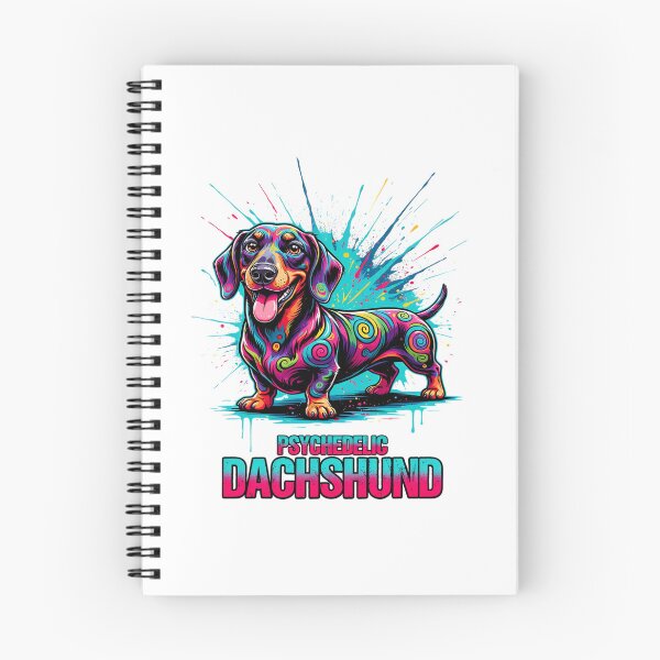 Item preview, Psychedelic Dachshund Dog Colorful Art Print designed and sold by ColeLaniTrading.