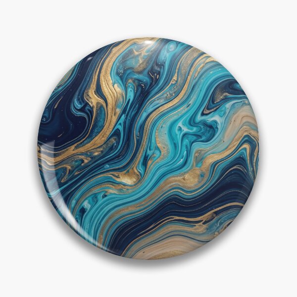 Item preview, Mid-Century Modern Abstract Geometric Shapes - Teal & Terracotta designed and sold by OddlySticky.