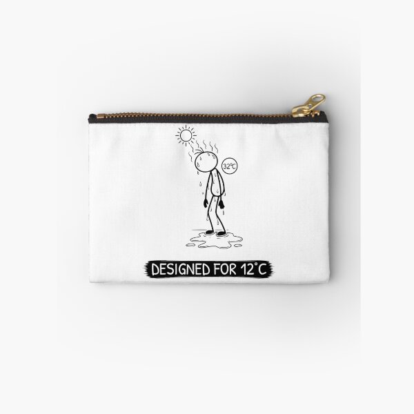 Item preview, Funny Hot Weather T-Shirt | Designed For 12°C | Summer Humour | Minimalist Stick Figure designed and sold by Pebl-Co.