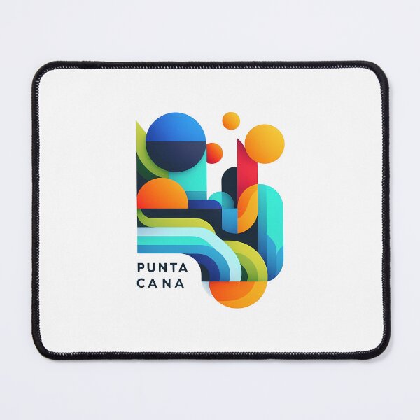 Item preview, Punta Cana Dominican Republic Travel Poster - Abstract Tropical Beach Art designed and sold by OzzFrequency.
