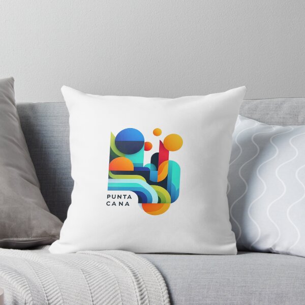 Item preview, Punta Cana Dominican Republic Travel Poster - Abstract Tropical Beach Art designed and sold by OzzFrequency.
