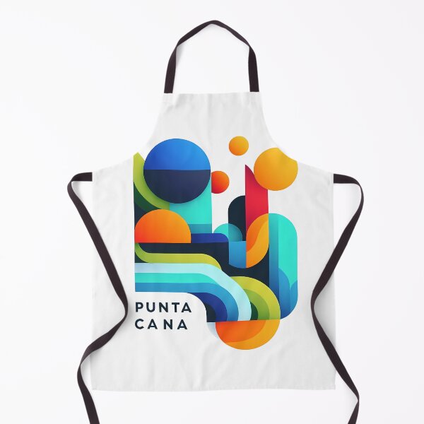 Item preview, Punta Cana Dominican Republic Travel Poster - Abstract Tropical Beach Art designed and sold by OzzFrequency.