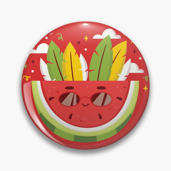 Item preview, Smiling Watermelon Cartoon designed and sold by hm-printable.
